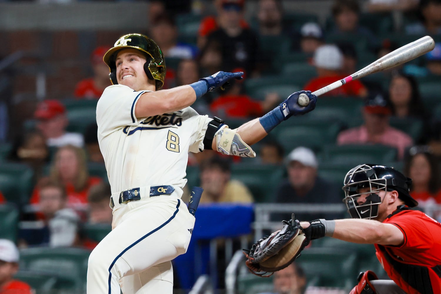 University of Georgia vs Georgia Tech in an NCAA baseball game at Truist Park