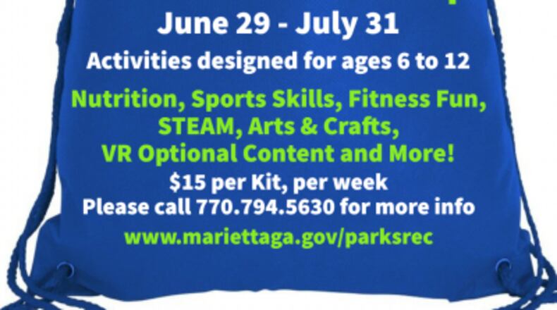 Children can participate in an online summer camp offered by the city of Marietta at $15 each for one week. (Courtesy of Marietta)