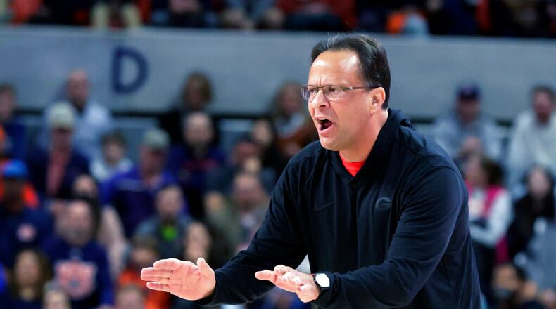 Tom Crean's UGA team fell to 5-14 overall. AP file photo