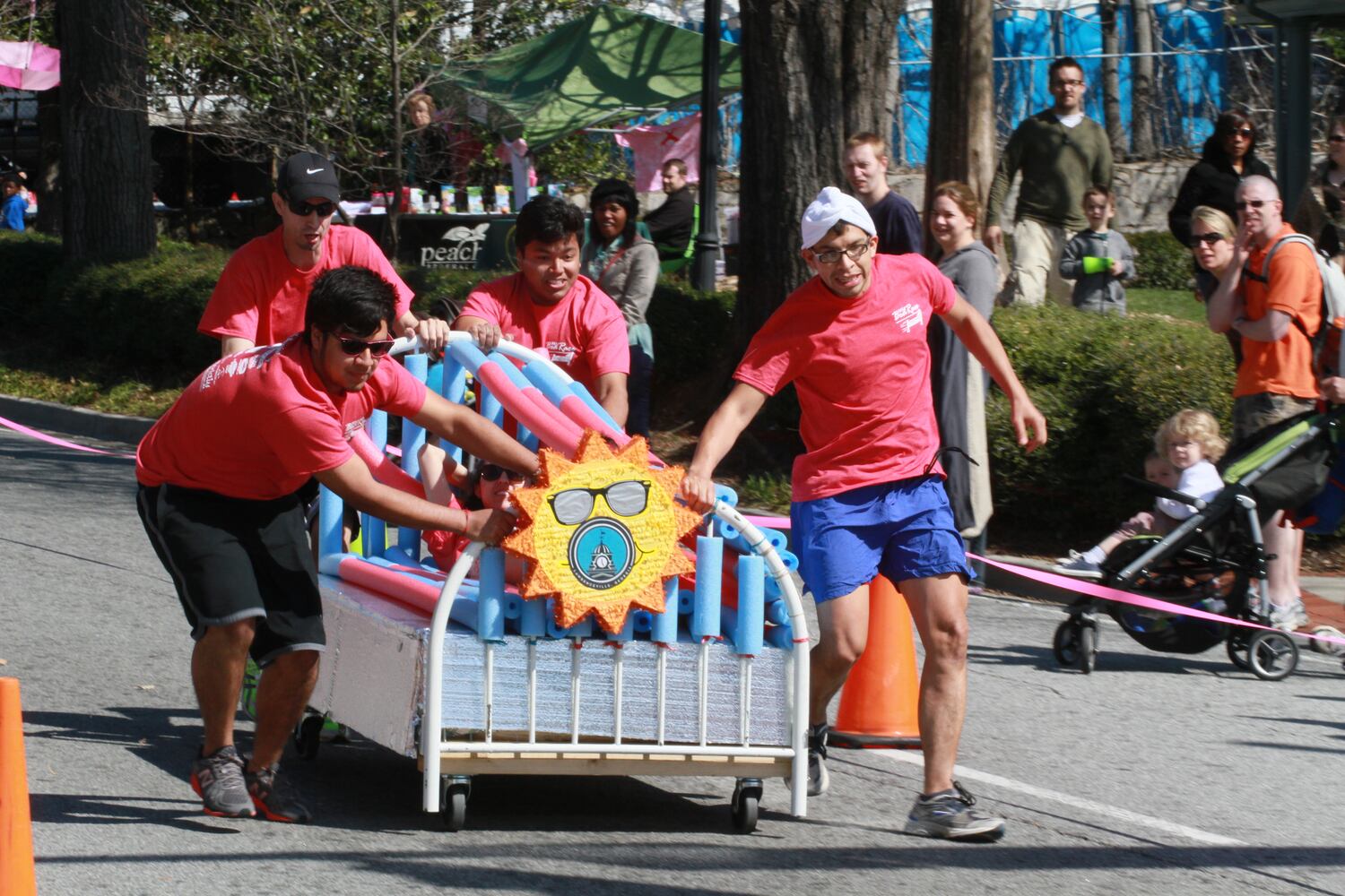 Family Promise Bed Race in Gwinnett