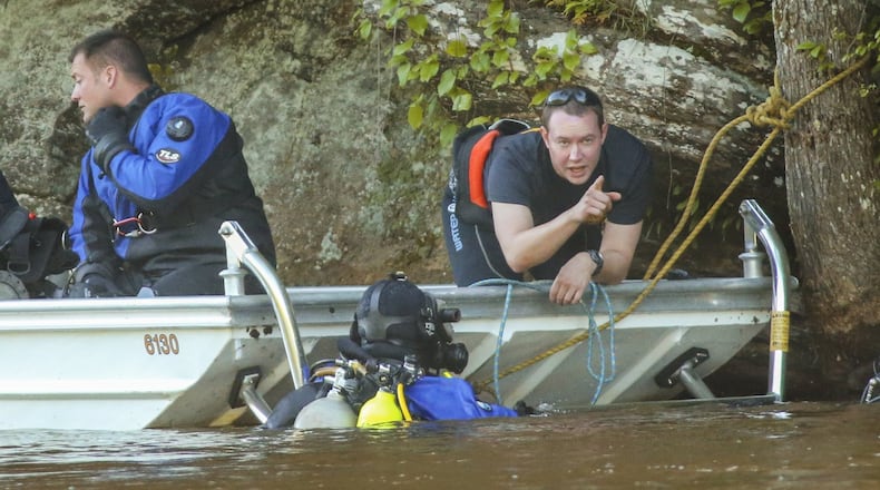 The Cobb County Underwater Search & Recovery Team (USRT) search for a drowning victim in 2015 in the Chattahoochee River. The river is third deadliest body of water in Georgia behind Lakes Lanier and Allatoona, according to data analyzed by the AJC. JOHN SPINK / JSPINK@AJC.COM