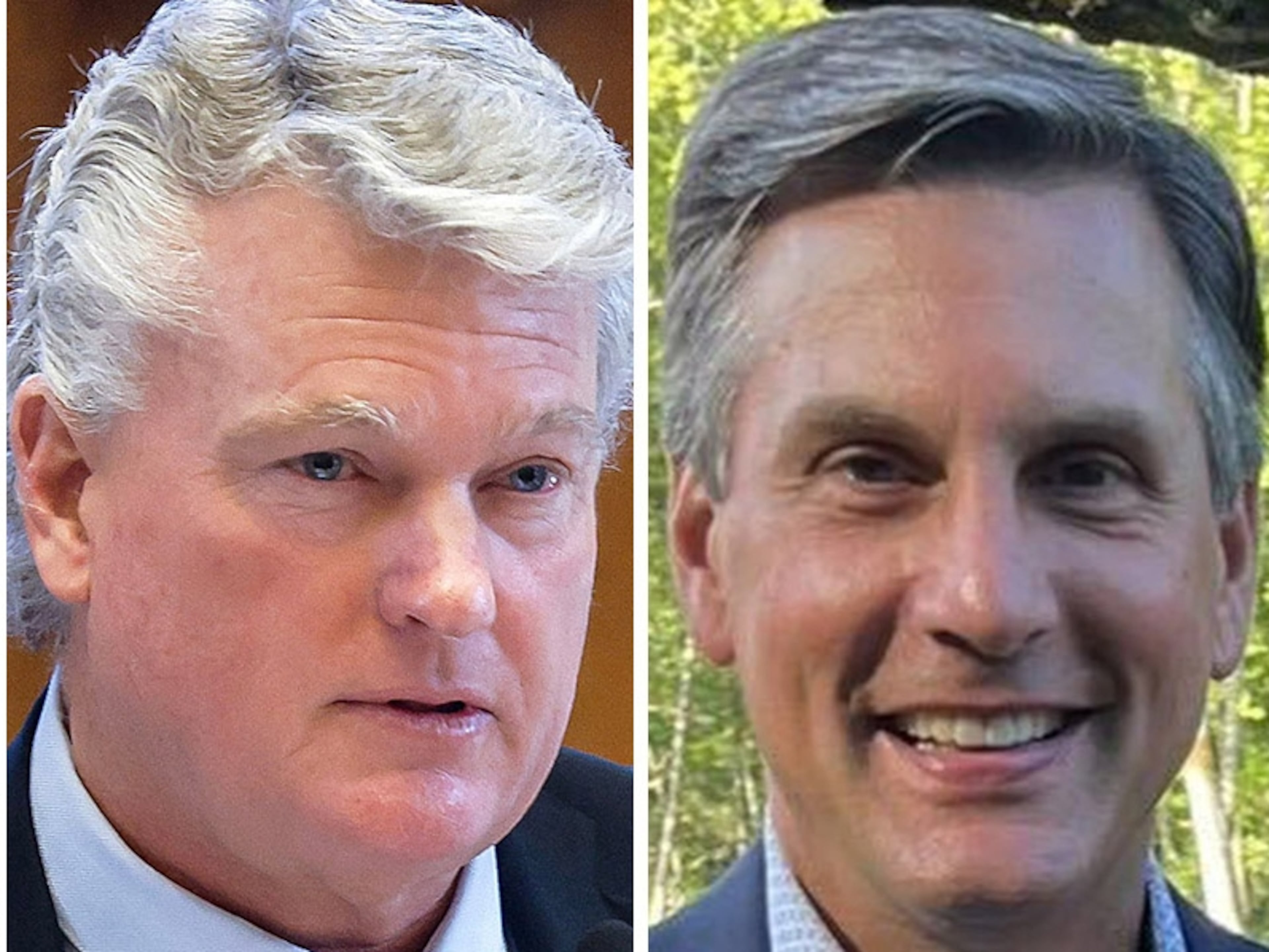 U.S. Rep. Mike Collins and former football coach Derek Dooley are both Republicans running for the U.S. Senate. (AJC file photos)