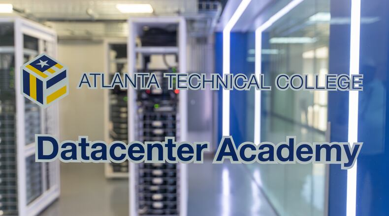 Inside the Microsoft Data Center Academy at Atlanta Technical College. Wednesday, May 20, 2026 (Ben Hendren for the AJC)