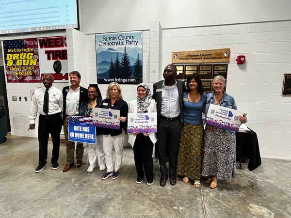 At a rally in Blue Ridge, Democrats didn't mention former Republican President Donald Trump's numerous indictments. Instead, they focused on highlighting their plans to expand Medicaid and preserve abortion rights.