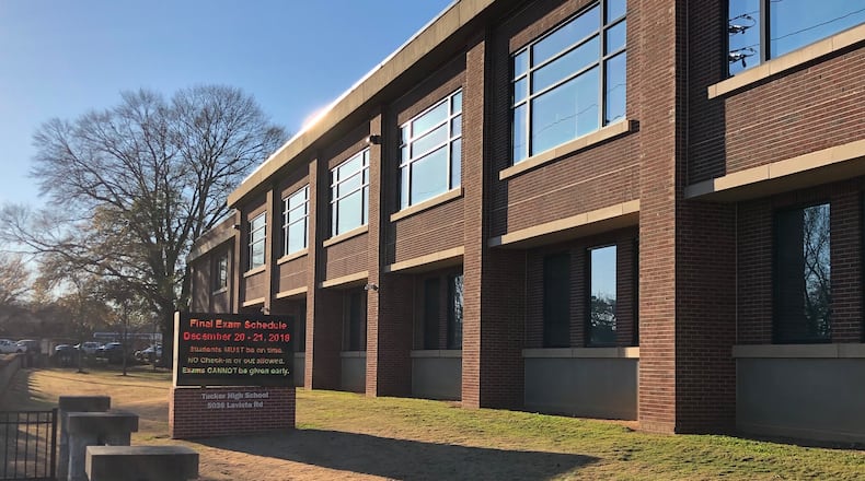 Tucker High School, where Carl Hudson Jr. was hired to teach math last summer.