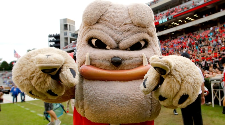 Georgia Bulldogs mascot Hairy Dawg.