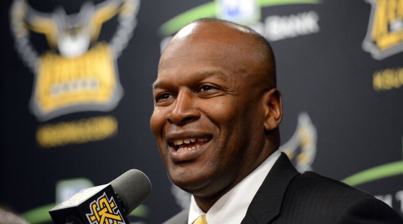 Vaughn Williams will leave his position as athletic director at Kennesaw State University in late-July to become the senior associate athletic director for administration at Boston College. HYOSUB SHIN / HSHIN@AJC.COM