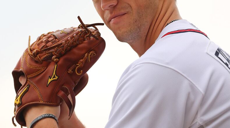 Braves pitching prospect Patrick Weigel has an elbow injury and will see Dr. James Andrews to determine if surgery is required. (Curtis Compton/ccompton@ajc.com)