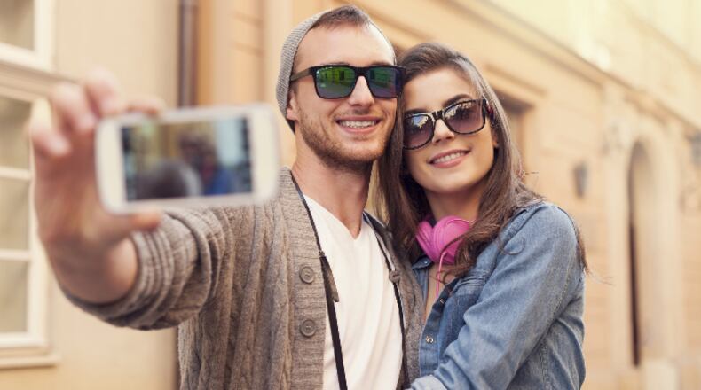 Get a quick selection of 10 selfie shots a second by using burst mode — hold down the shutter on iPhones. (Dreamstime/TNS)