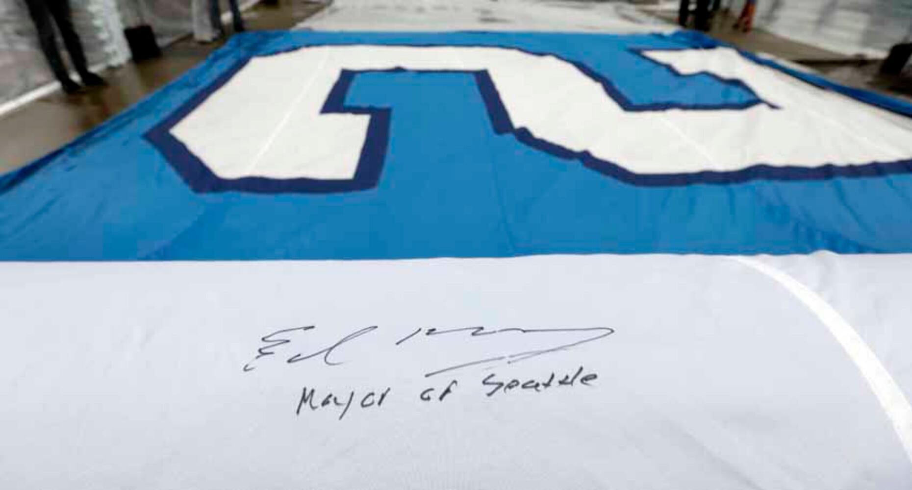 Seahawks fan rally at Seattle Center