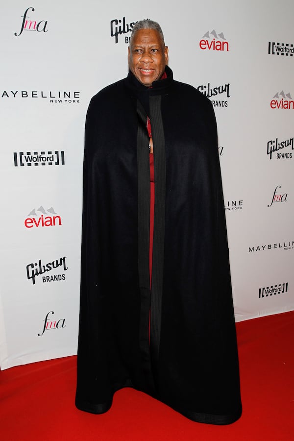 FILE - Andre Leon Talley seen at the The Daily Front Row Second Annual Fashion Media Awards at the Park Hyatt New York on Sept. 5, 2014, in New York. (Photo by Mark Von Holden/Invision/AP, File)