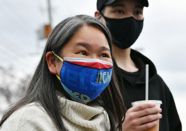 Catherine Binuya, of Tucker, says, “I know friends and relatives that have been targeted, who have been victims of assault, who receive verbal threats, in terms of being identified in those communities as Asians and individuals not wanting them to be present there.” (Hyosub Shin / Hyosub.Shin@ajc.com)