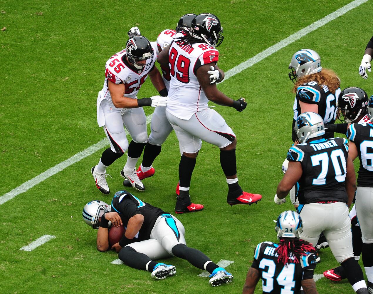 Falcons at Panthers football