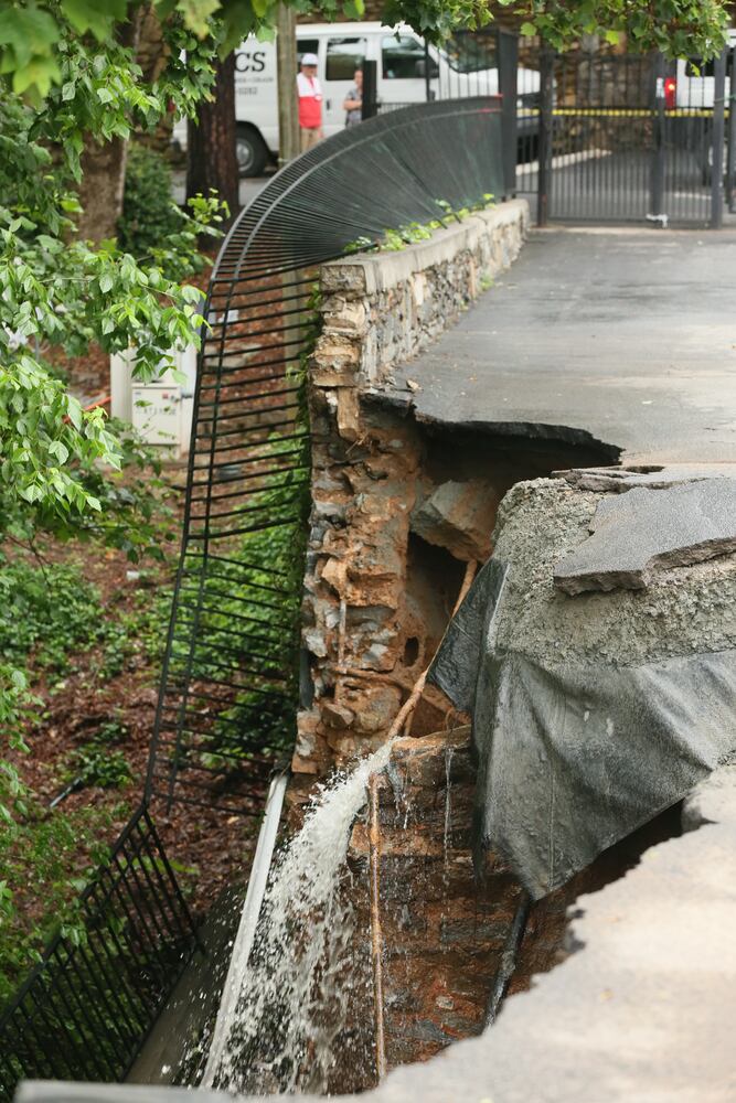 Heavy rain compromises dam