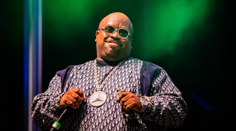Goodie Mob's CeeLo Green joined the rest of the group and Big Boi at the "Big Night Out" concert event at Centennial Olympic Park in October 2021.