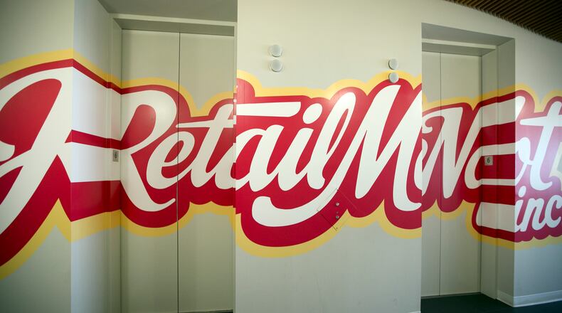 A mural greets visitors at the elevators RetailMeNot on Tuesday, February 17, 2015.  DEBORAH CANNON / AMERICAN-STATESMAN