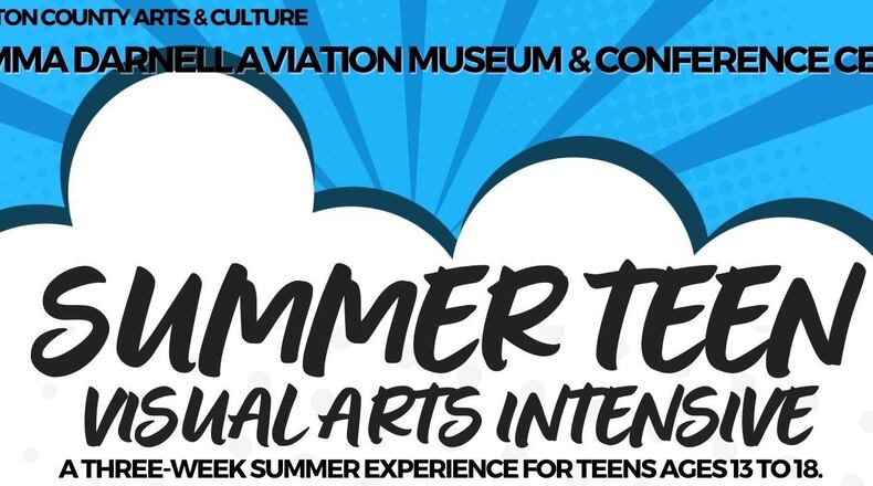Teens, ages 13 to 18, are welcome to enroll in the Summer Teen Visual Arts Intensive at the Emma Darnell Aviation Museum and Conference Center from July 10-28. (Courtesy of Fulton County)
