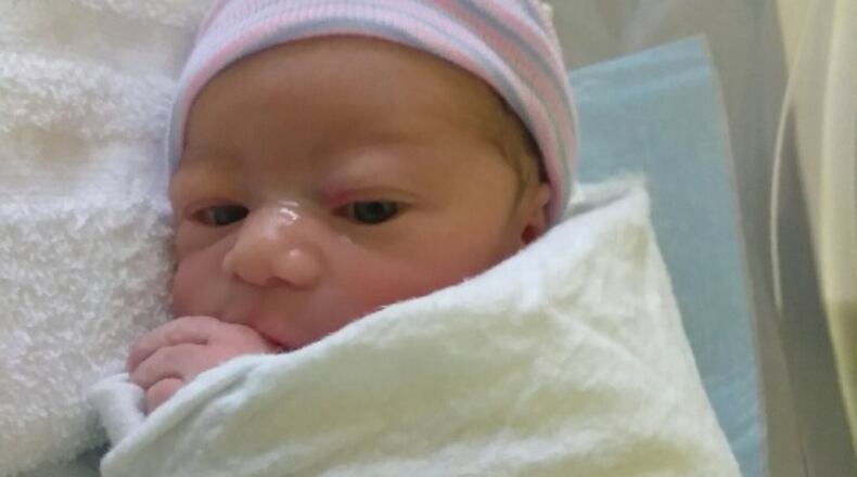 Daxton Stephens was born at Phoebe Putney Memorial Hospital in Albany, Ga. just as Irma passed through Albany as a tropical storm. His parents evacuated from Jacksonville, Fla. to Albany for the storm because they have family there. They expected to have Daxton next week in Florida but Daxton had other plans. (Photo contributed by David Stephens)