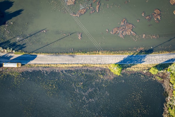 King tides flood coastal areas in McIntosh County. (Justin Taylor for the AJC)