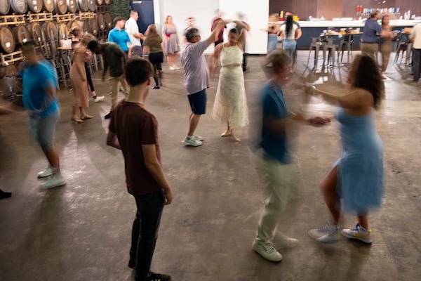 The classes at Wild Heaven West End are equal parts social mixer and dance lesson. Ben Gray/ben@bengray.com