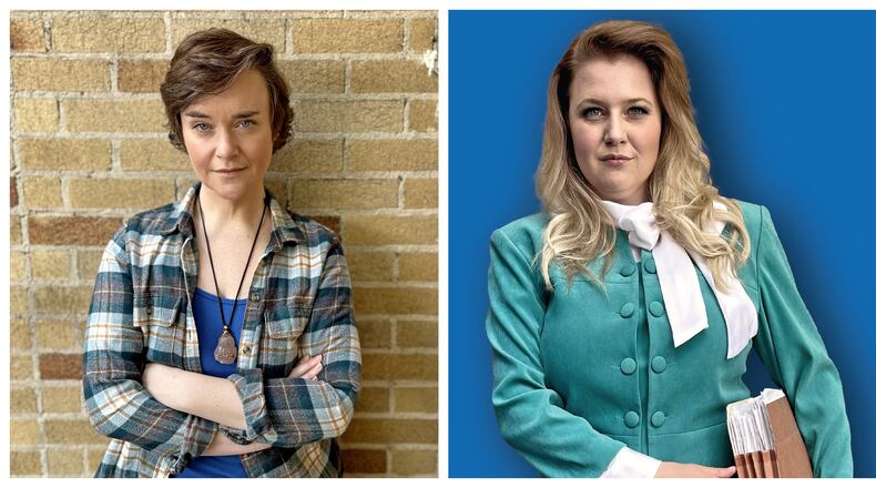 Rhyn McLemore (left) plays Norma McCorvey and Jennifer Alice Acker plays Sarah Weddington in the Horizon Theatre's Atlanta premiere of "Roe," a play that tells the story of the 1973 Supreme Court decision Roe v. Wade. The show opens as a document leaked from the Supreme Court indicates it is likely to overturn that landmark ruling. Photos: Horizon Theatre