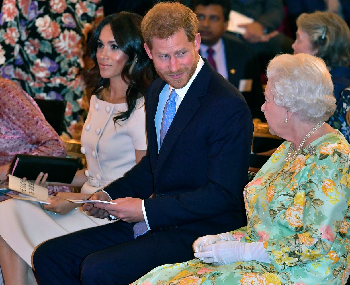 Photos: Meghan Markle, Prince Harry, David Beckham attend Queen’s  Young Leaders ceremony