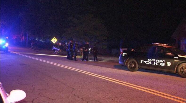 Two teens were shot Wed., May 17, 2016, near a mall in southwest Atlanta. (Credit: Channel 2 Action News)