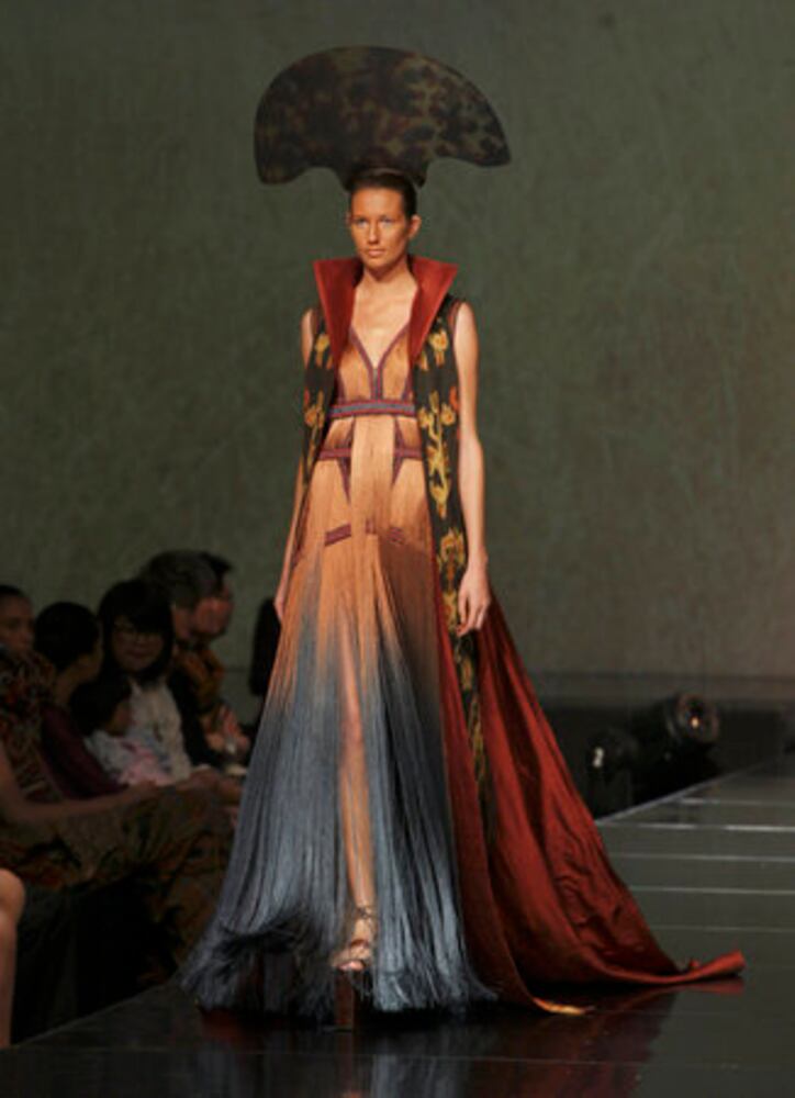 Adrian Gan fashion show in Indonesia