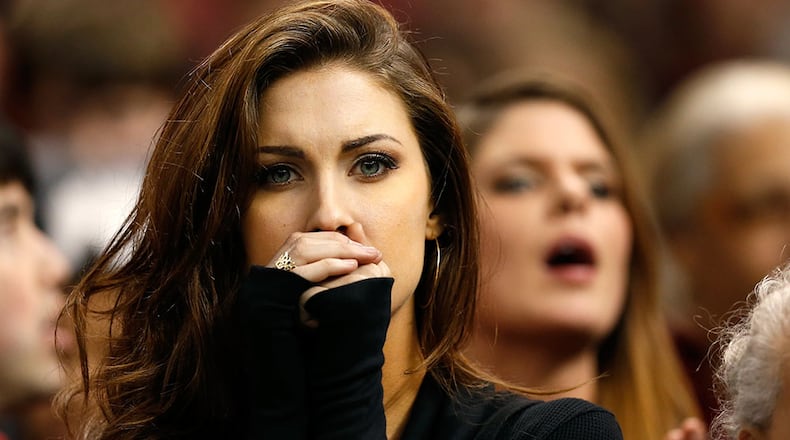 Katherine Webb McCarron was once nervous to be around football.