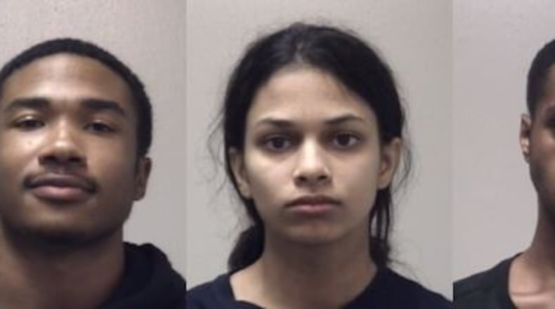 From left: Miguel Angel Holloway Boulai, Aaliyah Elize Garrison and Demauri Stevens Gumbs