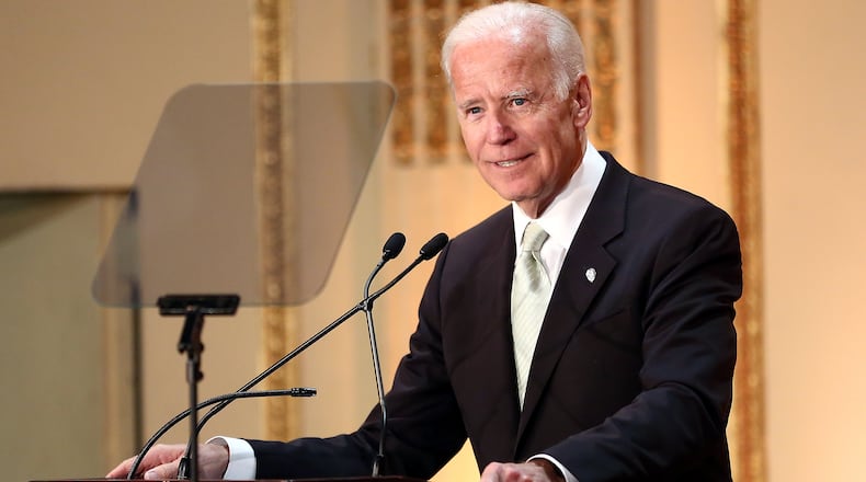 NEW YORK, NY - MARCH 16:  47th Vice President of the United States Joe Biden speaks on stage at the HELP USA 30th Anniversary Event at The Plaza Hotel on March 16, 2017 in New York City.