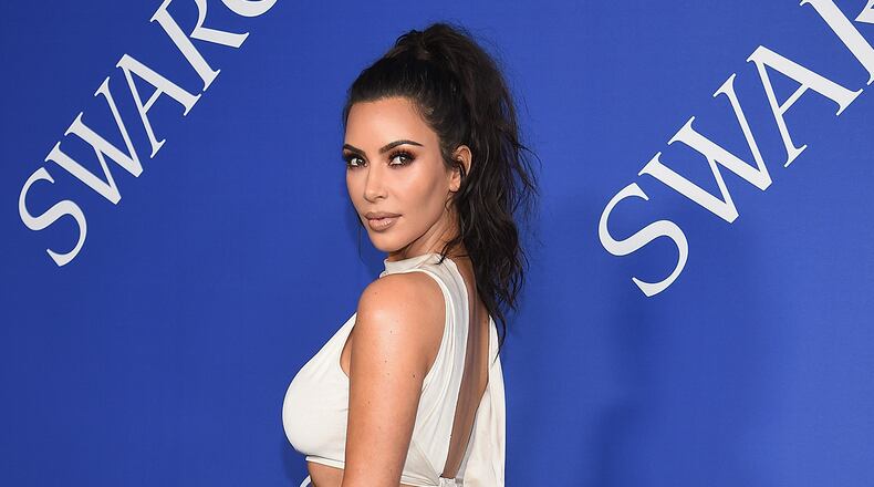 Kim Kardashian West met Alice Johnson, the 63-year-old woman whose life sentence she worked to have commuted, for the first time in Memphis, Tennessee, Wednesday. (Photo by Dimitrios Kambouris/Getty Images)