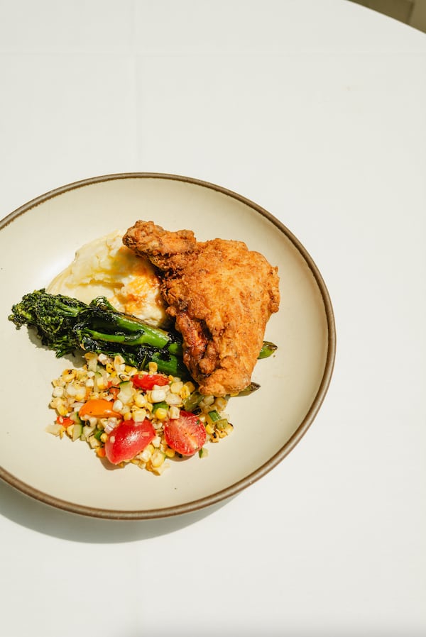 Find fried chicken on the Farmhouse's Mother's Day menu. (Courtesy of Serenbe)