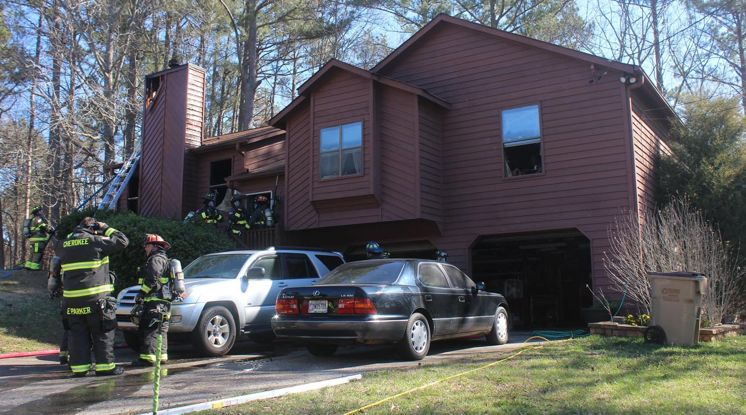 A 65-year-old man died after being pulled from his burning home Thursday morning.