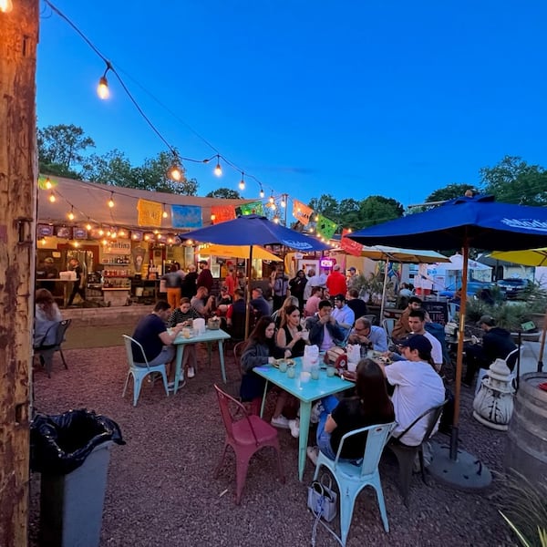 The patio at El Tesoro. (Courtesy of Lee + White)