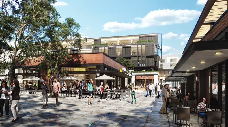Renderings of Southwest Value Partners plans for the new development, Continuum, on Windward Parkway and Westside Highway. Courtesy Southwest Value Partners