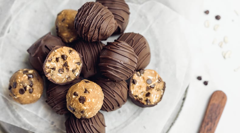 Chickpeas make these no-bake truffles nutritious and delicious. Courtesy of Danielle Davis / Page Street Publishing Co.