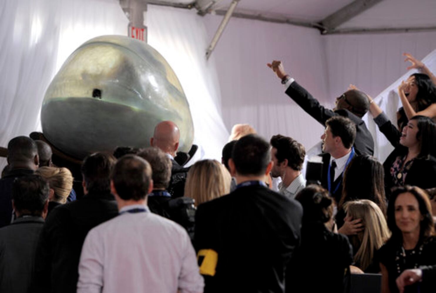 Lady Gaga arrives at the Grammys