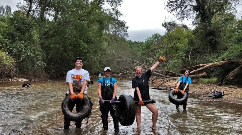 Volunteers are invited to help clean up at a section of Sweet Water Creek in Lawrenceville Saturday, Oct. 14. (Courtesy Gardens for Growing Community)