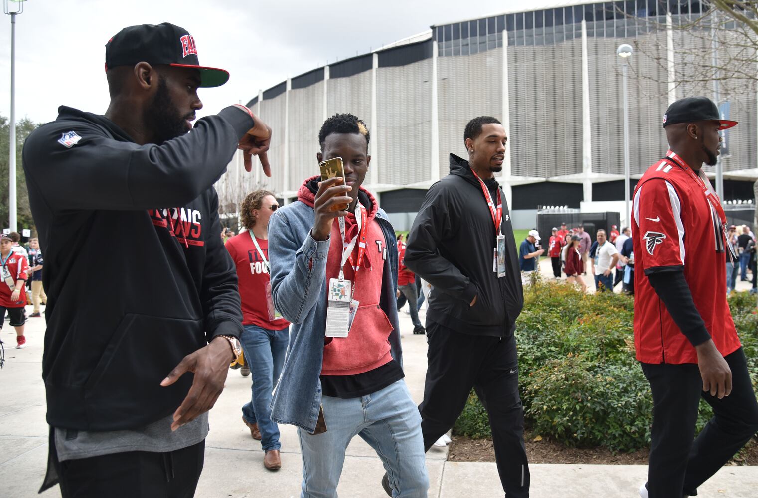 Atlanta celebrities at the Super Bowl