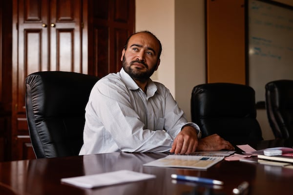 Real estate investor Sahib Arora at his office in Alpharetta on Wednesday, Nov. 26, 2025. The U.S. Treasury Department’s Office of Foreign Assets Control issued a $4.7 million penalty against him in November, claiming his handling of a Russian socialite's former mansion violated U.S. sanctions. He says the penalty was unfair. (Natrice Miller/AJC)