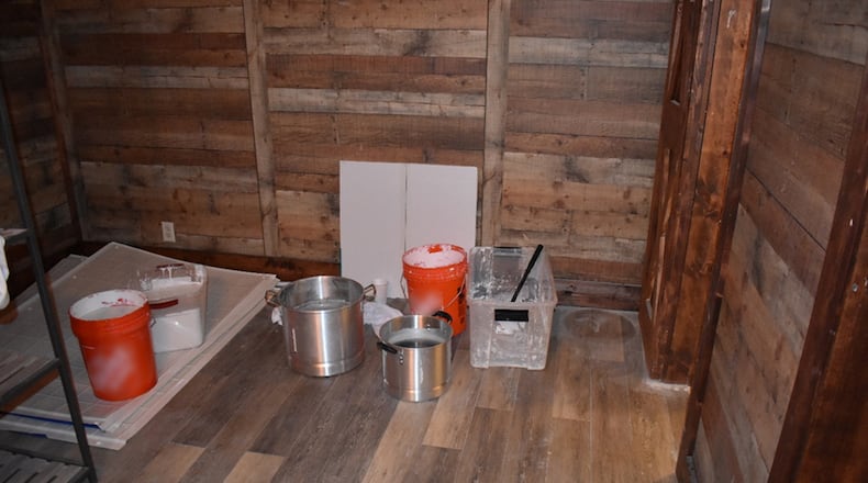 Hall County investigators believe drug traffickers transported methamphetamine-infused paint to a home where the drug was extracted.
