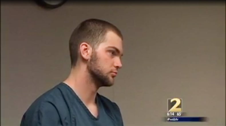 Trent Walker in a 2014 court hearing in Gwinnett County.