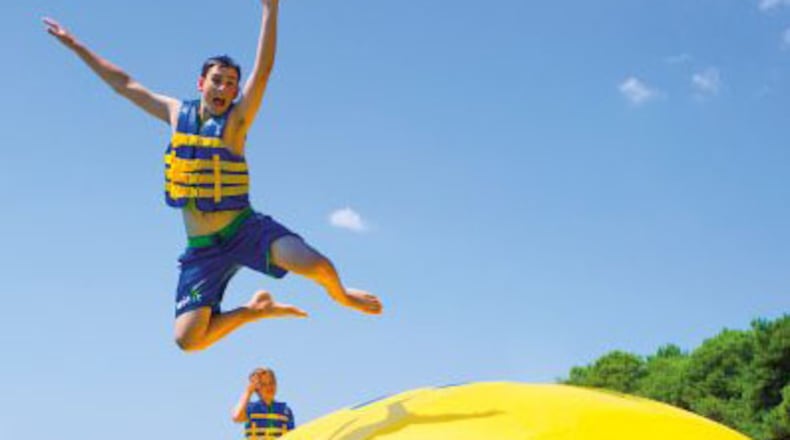 Challenge your friends to see who can perform the best aerial stunt from the Dome obstacle.