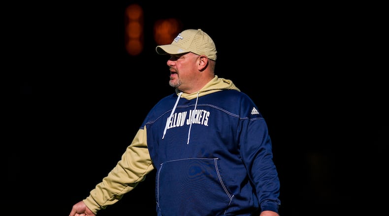 Kevin Sherrer, the Yellow Jackets new linebackers coach, brings a résumé that catches notice. (Danny Karnik/Georgia Tech Athletics)