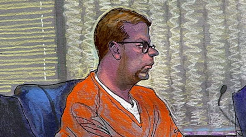 This courtroom illustration shows Michael C. Ford during a bond hearing in federal court in Atlanta on Thursday, May 21, 2015.