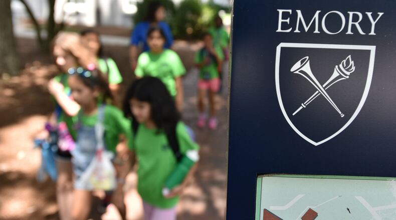 Emory University ranked 17th on a new ranking of top U.S. colleges. HYOSUB SHIN / HSHIN@AJC.COM