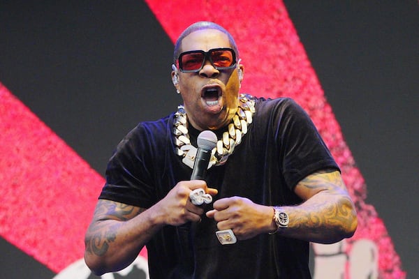 Busta Rhymes performs on the Other Stage during the Glastonbury Festival at Worthy Farm in Somerset, England, on Friday June 27, 2025. (Ben Birchall/PA via AP)