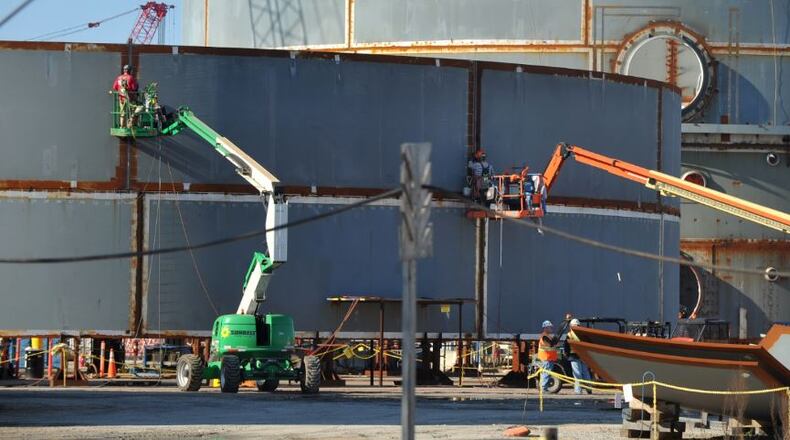 Plant Vogtle construction. (2015 AJC File Photo)