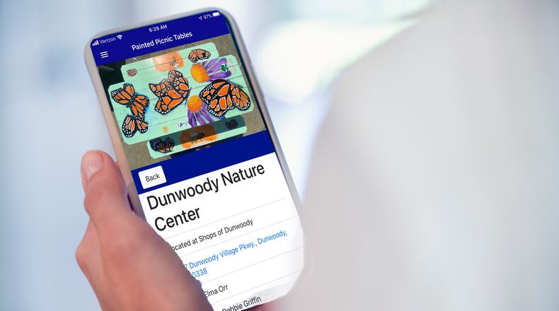 To celebrate Dunwoody Arts & Culture Month, the City of Dunwoody introduces the Painted Picnic Table Tour with new app feature and printable map. CONTRIBUTED